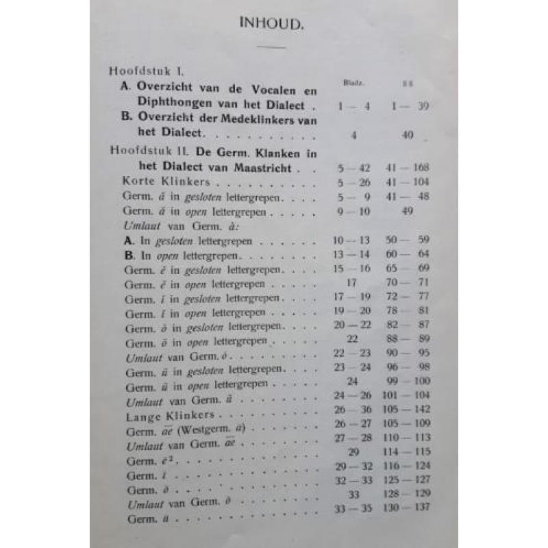 Het dialect der stad Maastricht. Zeldzaam boek uit 1905.