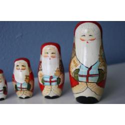 Vintage Kerst Matroesjka poppen