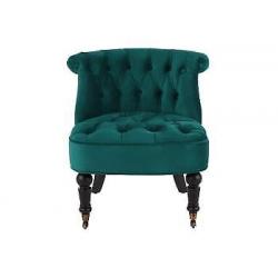 Bouji fauteuil, zeeschuimblauw fluweel