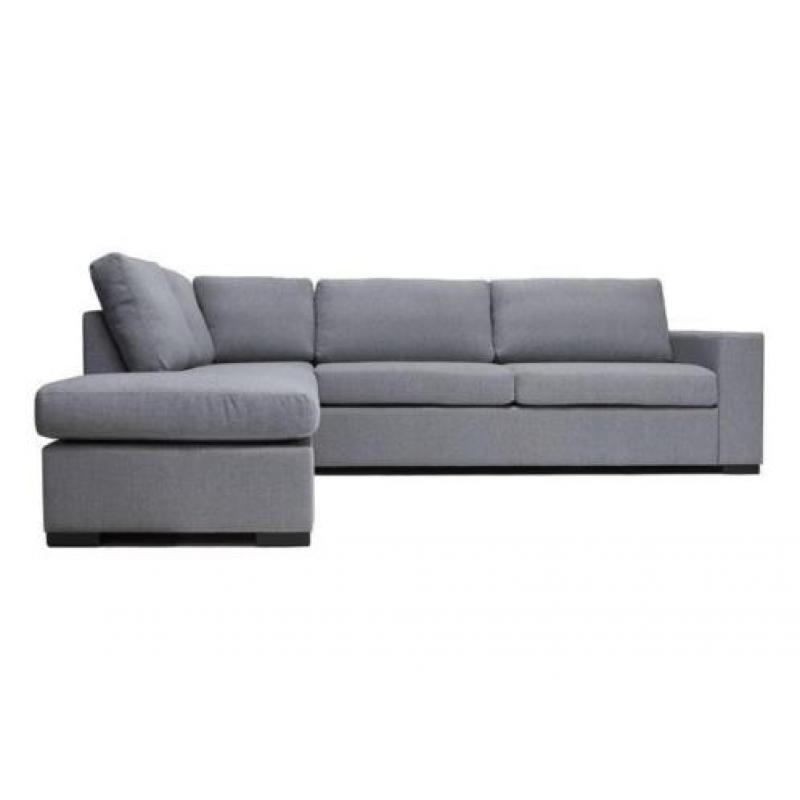 Grijze hoekbank EUR 629 ! Grijs bankstel met chaise longue !