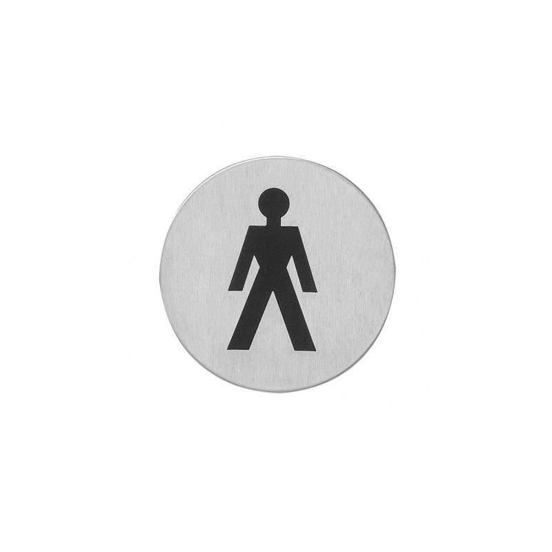 Intersteel Pictogram herentoilet zelfklevend rond